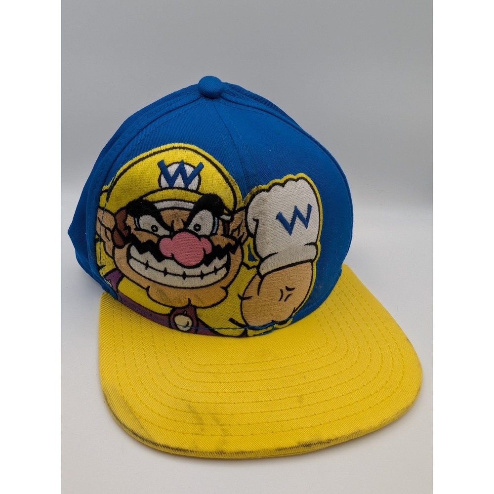 WARIO Super Mario Adjustable One Size Fit Embroidered Hat Cap Nintendo